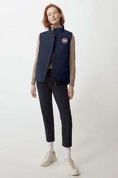 Chamarras Canada Goose Mujer Mexico - Freestyle Chalecos Azul Oscuro Marino NP3126740